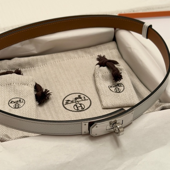 Hermes White Kelly Belt New - Picture 10 of 13